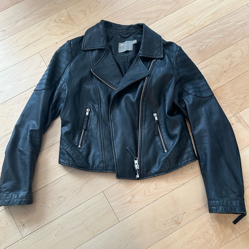 ASOS real leather moto jacket